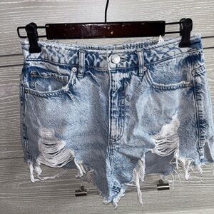 Garage Distressed Denim Women Shorts